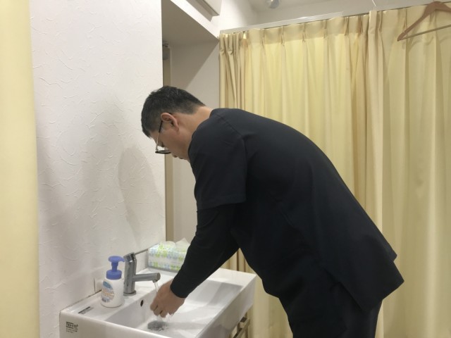 手洗いの写真